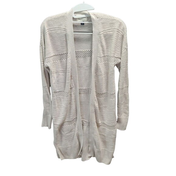 Universal Thread Womens Open Cardigan Khaki Size Small 100% Cotton Long Sleeve - Picture 1 of 12
